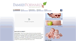 Desktop Screenshot of familyforwardsurrogacy.com