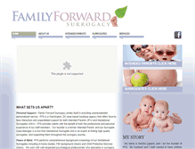 Tablet Screenshot of familyforwardsurrogacy.com